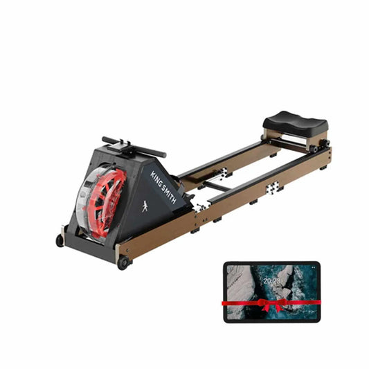 Kingsmith Water Rowing Machine WR20, With Tri-Fold Patent, Water Resistance - Walnut