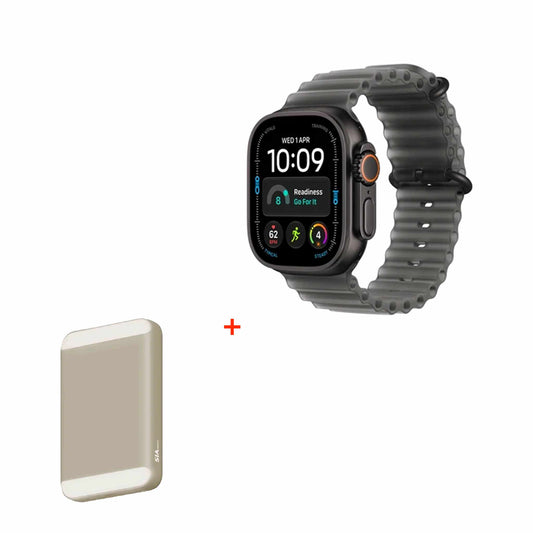 Apple Watch Ultra 4 GPS + Cellular 49mm Black Titanium Case With Translucent Black Ocean Band - Middle East