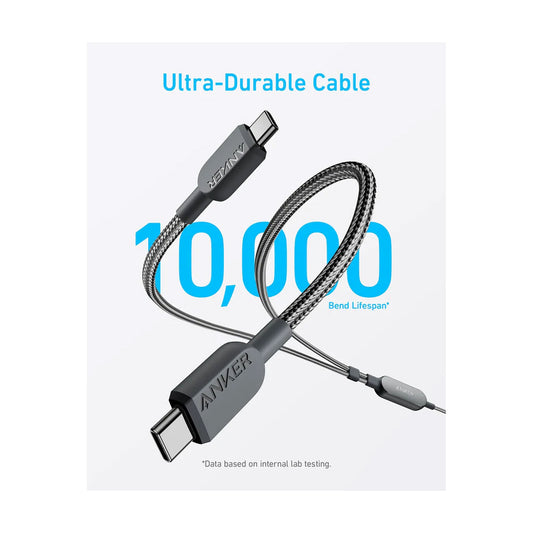 Anker 2-in-1 USB-C to USB-C Cable 140W (1.2m/4ft) - Black