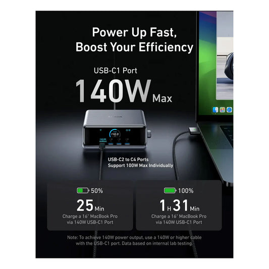 Anker Prime Charger (250W, 6 Ports, GaNPrime) - Silver