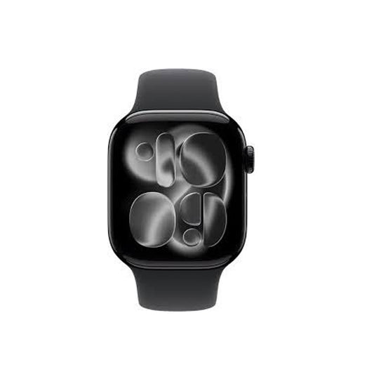 Apple Watch Series 11Β GPSΒ 42mmΒ Jet Black Aluminium Case With Black Sport Band - S/M