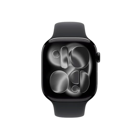 Apple Watch Series 11Β GPS + Cellular 46mmΒ Jet Black Aluminium Case with Black Sport Band - M/L