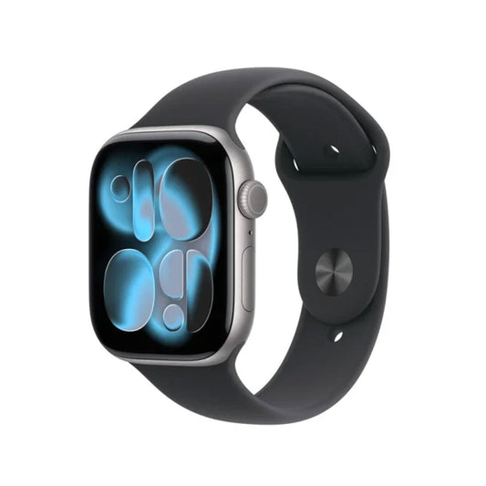 Apple Watch Series 11Β GPSΒ 46mmΒ Space Grey Aluminium Case With Black Sport Band - S/M