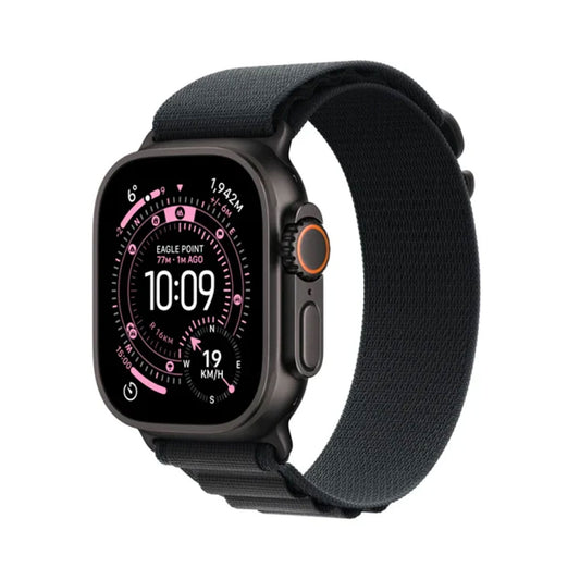 Apple Watch Ultra 3 GPS + Cellular 49mm Black Titanium Case with Black Alpine Loop - Small