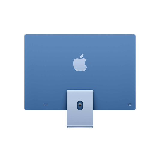 أبل اي ماك مقاس 24 بوصة بشريحة ام4 - شاشة ريتنا بدقة 4.5K - وحدة معالجة مركزية (سي بي يو) بـ 10 أنوية، ومعالج رسومي (جي بي يو) بـ 10 أنوية، ذاكرة رام بسعة 24 جيجابايت، تخزين اس اس دي بسعة 512 جيجابايت –أزرق