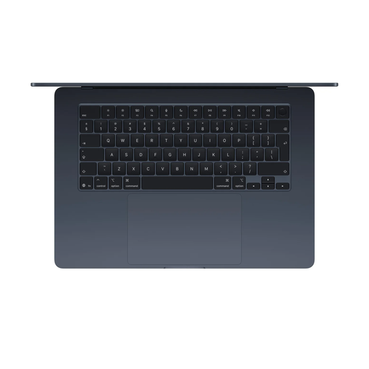 ابل ماك بوك اير مقاس 15 بوصة بشريحة M5 مع معالج CPU بـ10 أنوية ومعالج رسومي GPU بـ10 أنوية - ذاكرة 24جيجابايت - تخزين 1 تيرابايت SSD - ميدنايت