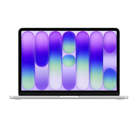 أبل ماك بوك نيو بشريحة ايه18 برو مع معالج CPU بـ6 أنوية ومعالج رسومي GPU بـ5 أنوية - ذاكرة 8 جيجابايت - تخزين 256 جيجابايت SSD - فضي