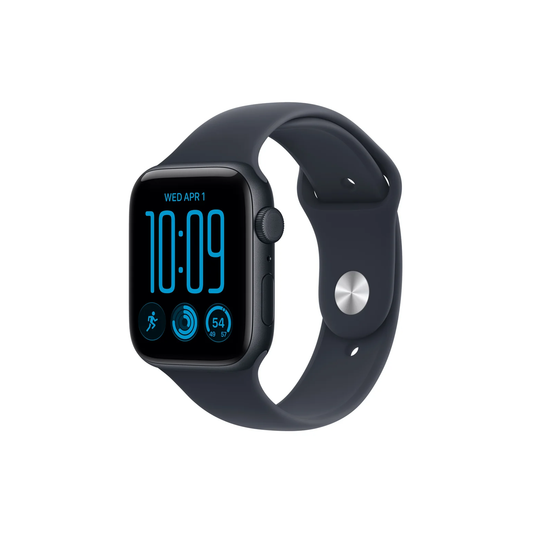 Apple Watch SE 3 GPS 44mm Midnight Aluminium Case With Navy Blue Sport Band - M/L