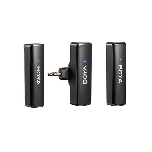 Boya Microphone System with charging case All-in-one Design