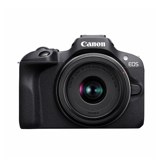 Canon EOS R100 (18-45) Mirrorless Digital Camera with RF-S 18-45 mm F/4.5-6.3 IS STM Lens - Black