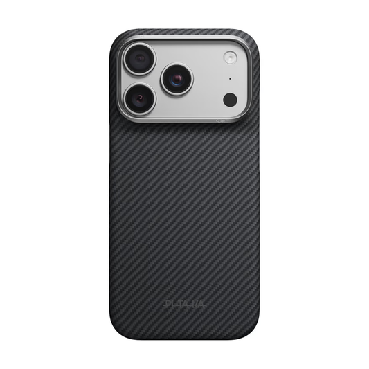 Pitaka Classic (Twill)-Edge Case for iPhone 18 Pro - Black/Grey
