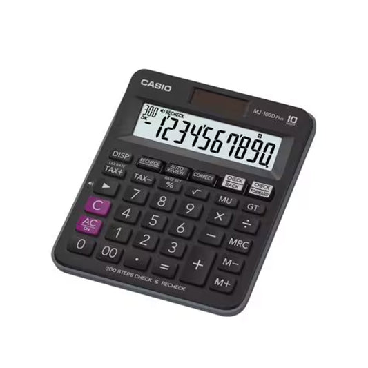 Casio Check Calculators Mini Desk Type MJ-100D Plus