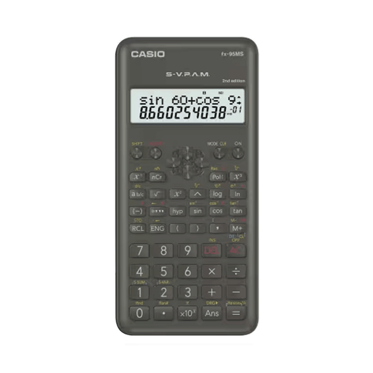 Casio Standard Scientific Calculators (2 Line Display)-FX-95MS-2-W-DT-V