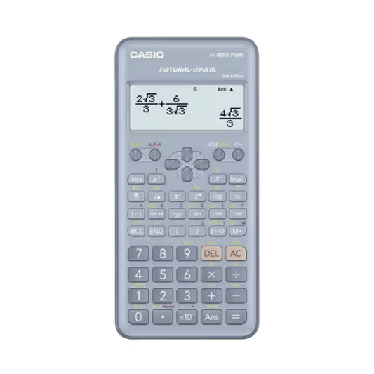 Casio Standard Scientific Calculators (Natural textbook display) -Blue-fx-82ES PLUS-2BU