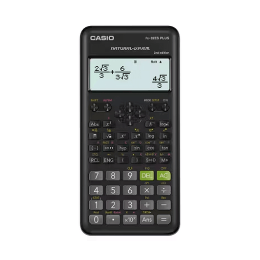 Casio Standard Scientific Calculators (Natural textbook display)-Black- fx-82ES PLUS-2