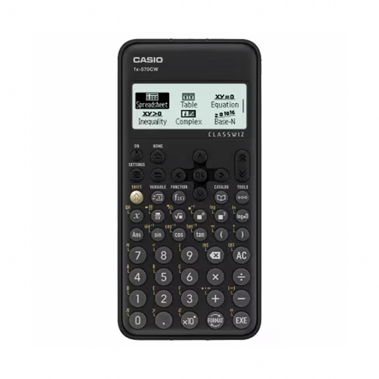 Casio Standard Scientific Calculators- Black - fx-570CW