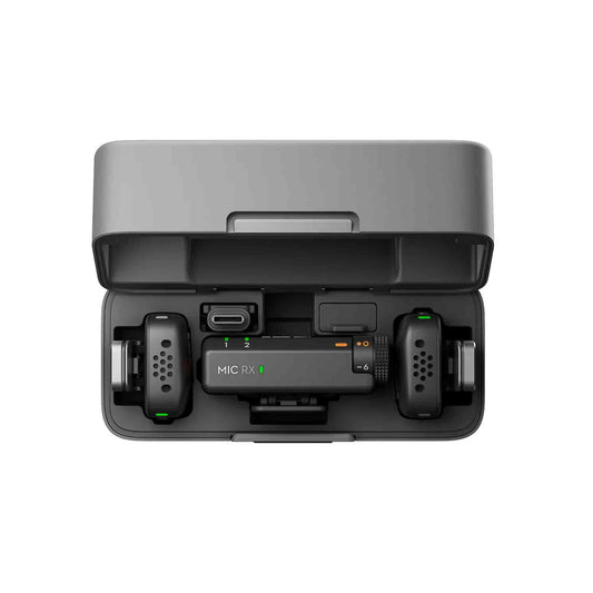 دي جي آي ميكروفون ميني (مرسلان + مستقبل واحد + علبة شحن)