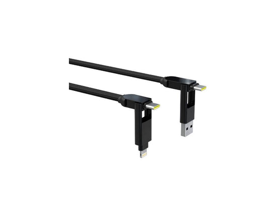 رولينج كابل إنشارج اكس لارج 2 متر - شاحن - أسود