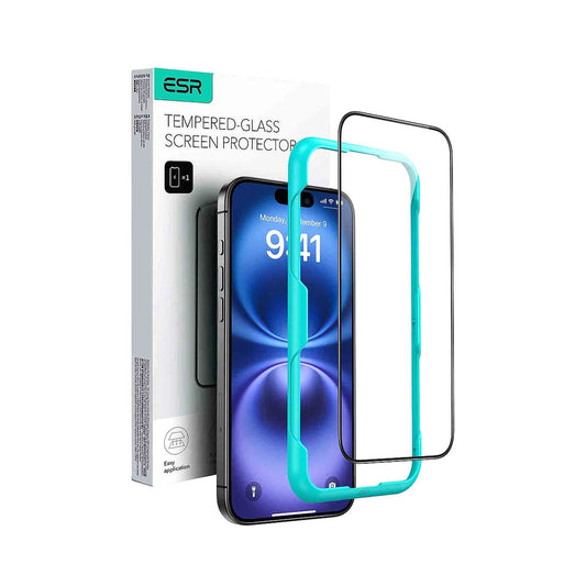ESR iPhone 16 Plus Tempered-Glass Screen Protector - Clear