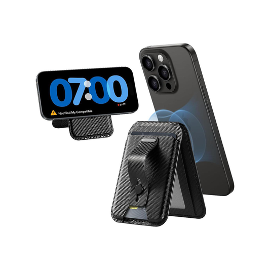 ESR Magsafe Grip Wallet Stand - Black Carbon