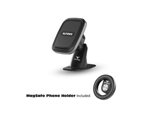 Eltoro Magnetic Dashboard Mount With MagSafe Phone Holder - Black