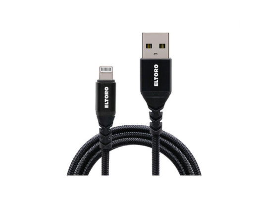 Eltoro : USB-A TO Lightning KEVLAR Cable 1m with Black Nylon