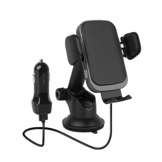 Energea Wimount Sense 2.0 Wireless Car Charger Dashboard/Windscreen Mount - Black