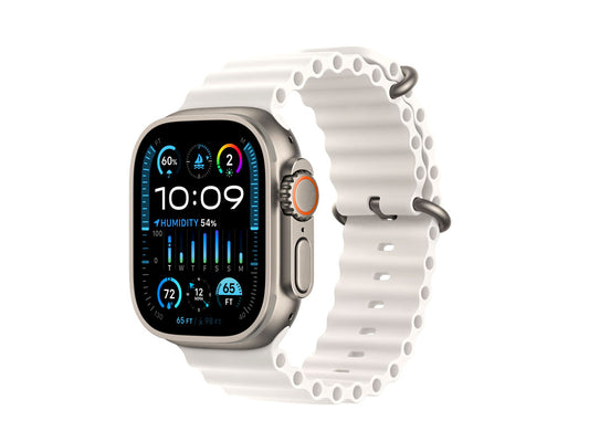 Apple Watch Ultra 2 GPS + Cellular 49mm Titanium Case With White Ocean Band