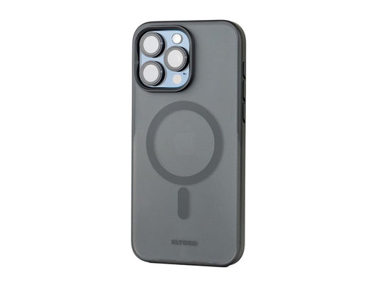 ELTORO MAGSAFE SMOKE RUBBERIZED COVER FOR IPHONE 15 PRO - BLACK
