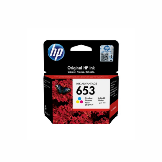 HP 653 Tri-Color Original Ink Advantage Cartridge