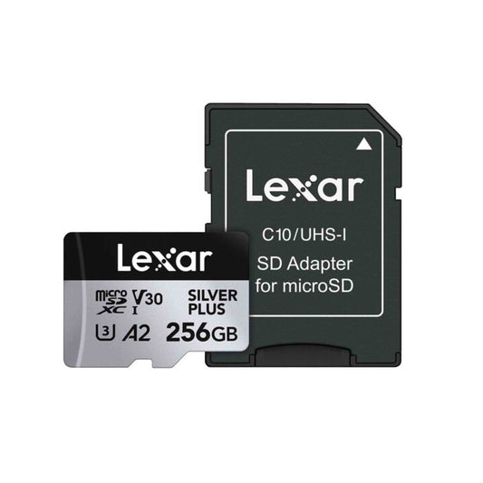 Lexar Professional Silver Plus MicroSDXC UHS-I Memory Card - 256GB - LMSSIPL256G-BNANG