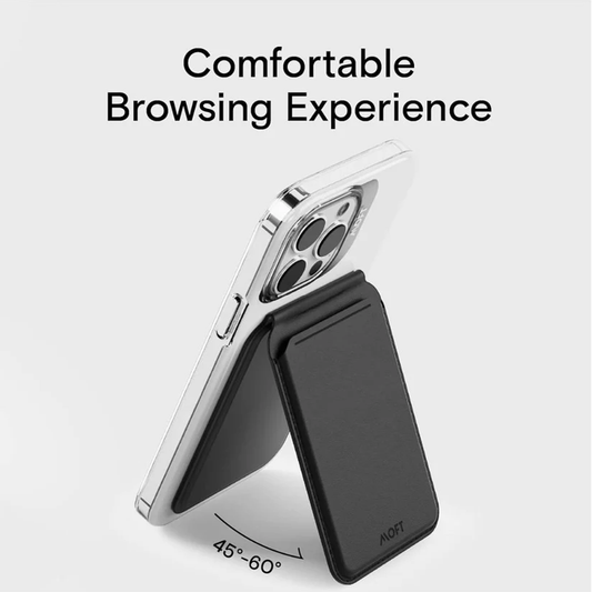 Moft MS025-1-ME-JTBK Flash Wallet & Stand - Jet Black