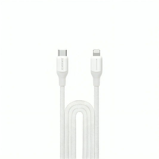 Momax - 1-Link Flow CL+ USB-C to Lightning Braided Cable 2M - (White)