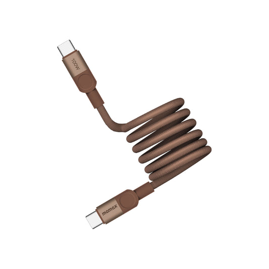 Momax - Mag.Link 100W USB-C To USB-C Magnetic Cable 1M - (Desert Titanium)