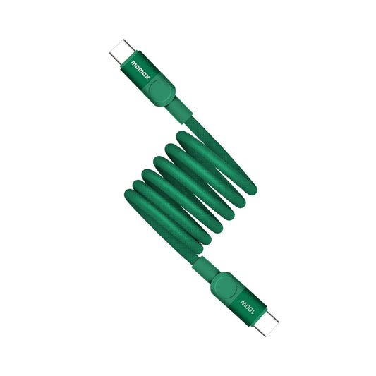 Momax - Mag.Link 100W USB-C To USB-C Magnetic Cable 1M - (Green)