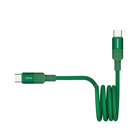 Momax - Mag.Link 100W USB-C To USB-C Magnetic Cable 1M - (Green)