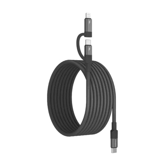 Momax - Mag.link USB-C to C & Lightning Magnetic Cable 1M - Black