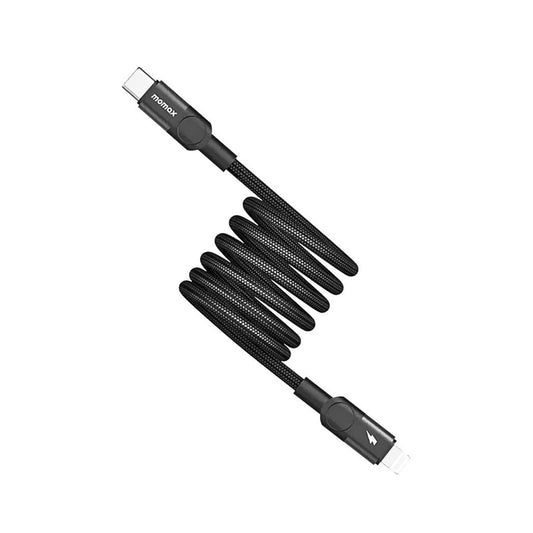 موماكس - ماج. لينك كابل مغناطيسي يو اس بي-سي إلى لايتنينج بطول 2م - أسود