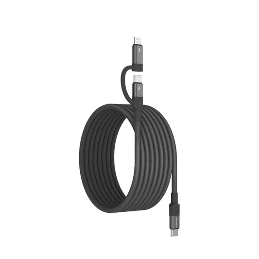 Momax - Mag.link USB-C To C & Lightning Magnetic Cable 2M - (Black)