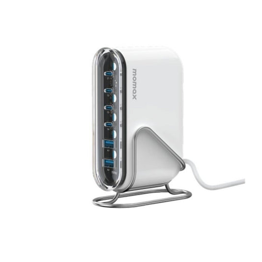 Momax -1 -Charge Flow+ 120W 6-Port Desktop Charger (UK) - (White)