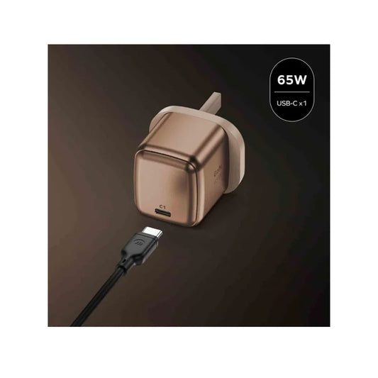 Momax 1-Charge 1-Port GaN 65W Charger (UK) - Desert Titanium