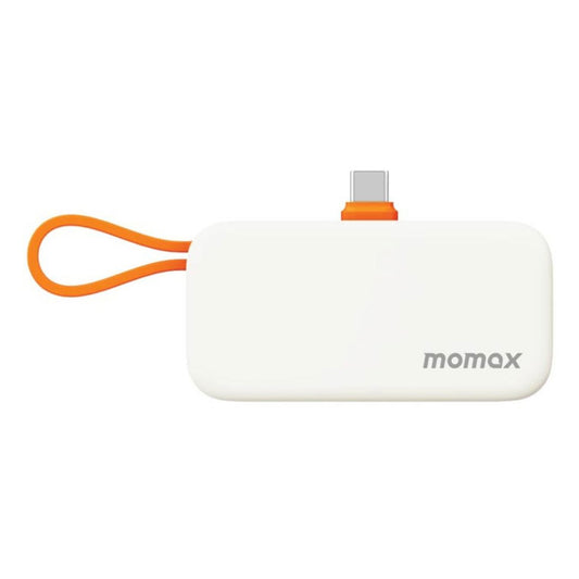 Momax - 1-Power Mini 5000mAh Bulit-in Foldable USB-C Battery Pack - (Orange)