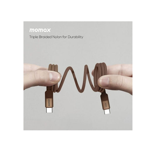 Momax Bundle Set (30W Charger 1-Port Type-C + Mag Link Type-C To Type-C Cable 1M 60W) - Dessert