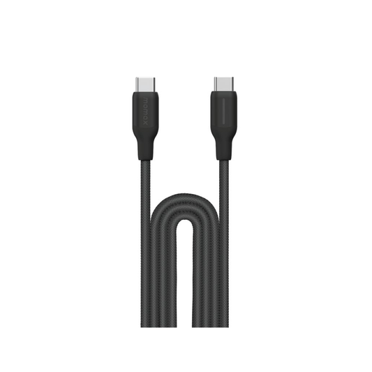 Momax 1-Link USB-C To USB-C (3.0m / Support 100W) Charging + Data Transfer cable (Braided - TPE + Nylon) - Black
