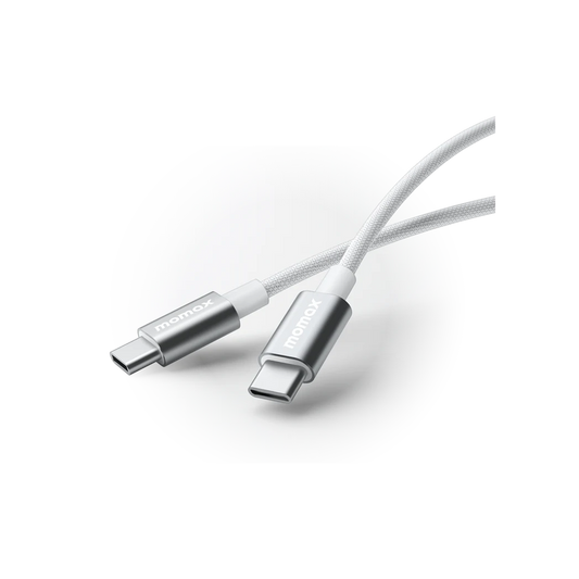 Momax Elite USB-C to USB-C Braided Cable 60W - 0.5m - White