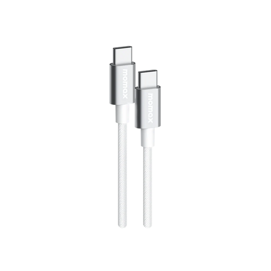 Momax Elite USB-C to USB-C Braided Cable 60W - 0.5m - White