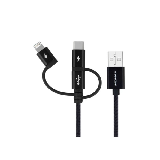 Momax Onlink DX1D 3IN1 1M - Black