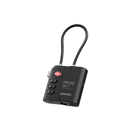 موماكس بين لوك قفل تى اس ايه مع محدد الموقع فايند ماي - أسود