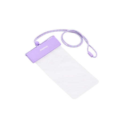 Momax Portable Hanging Phone Waterproof Bag - Purple
