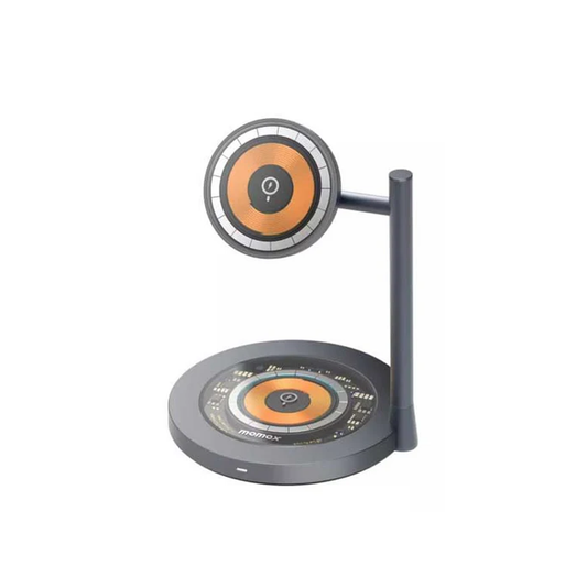 Momax Q.mag Dual2 15W Dual Magnetic Wireless Charger Stand - Black